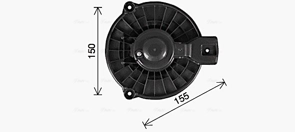 AVA QUALITY COOLING Sähkömoottori, sisätilanpuhallin